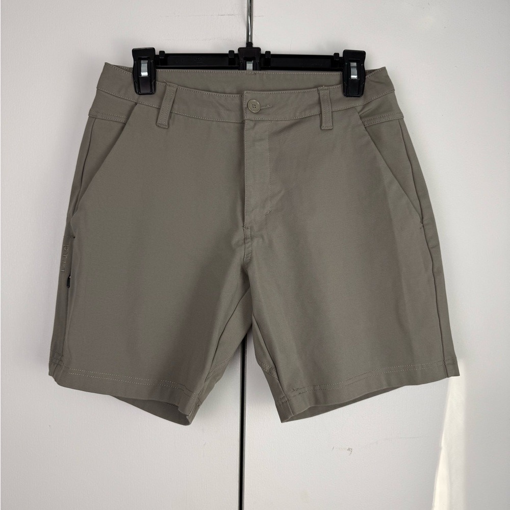 BYLT Premium Basics Everyday‎ Shorts Khaki Tan Mens 32 MBSH0318-213-32
